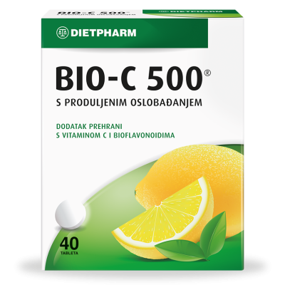 Dietpharm Bio-C 500 s odgođenim oslobađanjem a 40 kapsula