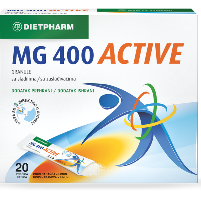 Magnezijum 400  active granule a 20 vrećica