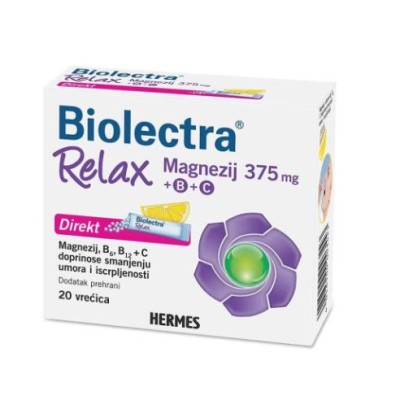 Biolectra Relax magnezij 375mg direkt A20