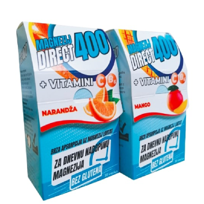 Magnezij direct 400mg mango A20