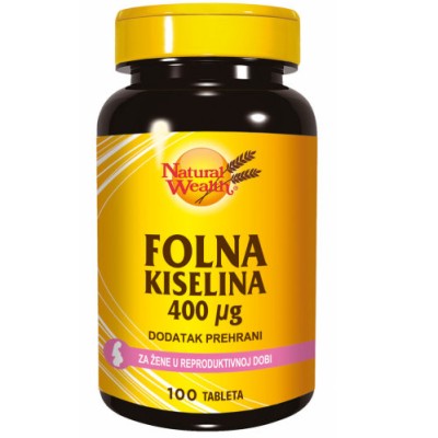 N.W. Folna kiselina 400 μg a 100 tableta