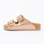 Vesna papuče lux metal roza