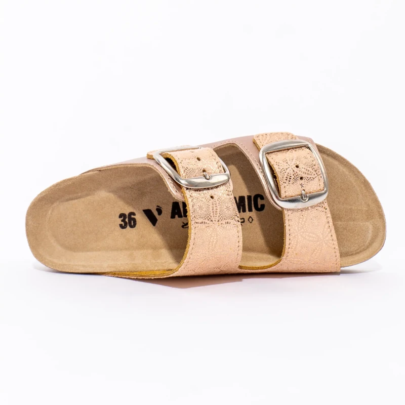 Vesna papuče lux metal roza