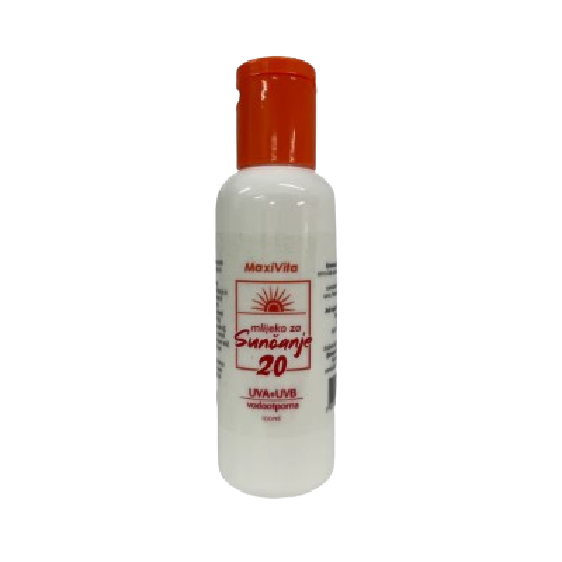 MaxiVita mlijeko za sunčanje SPF20 100ml