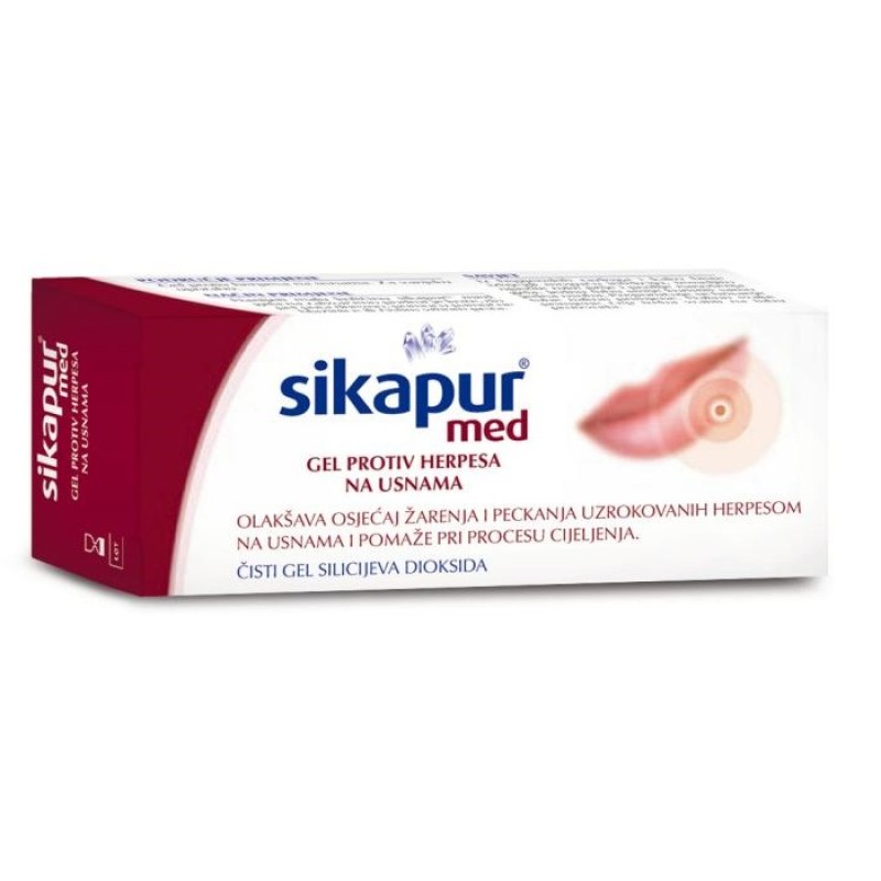 Sikapur med gel protiv herpesa na usnama